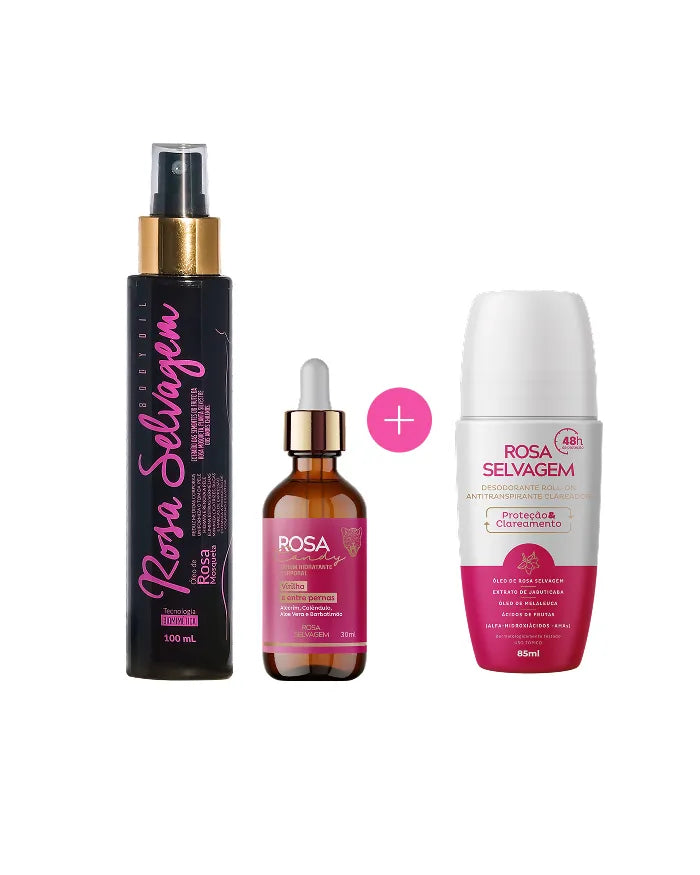 Trio Essencial Clareador - Rosa Selvagem