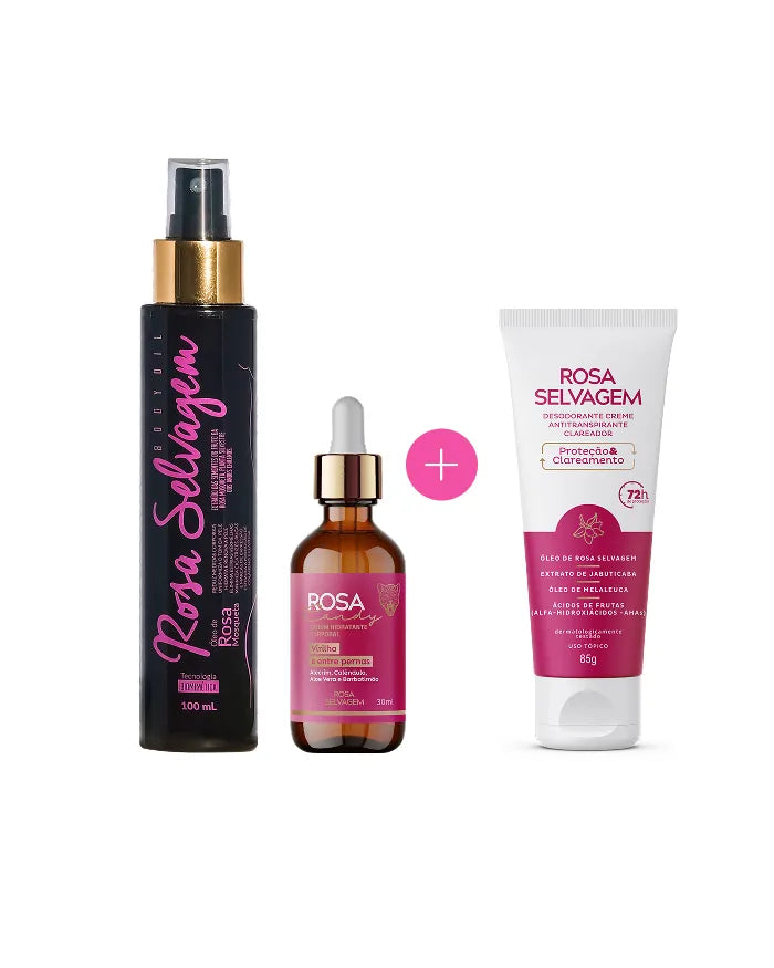 Trio Essencial Clareador Creme - Rosa Selvagem