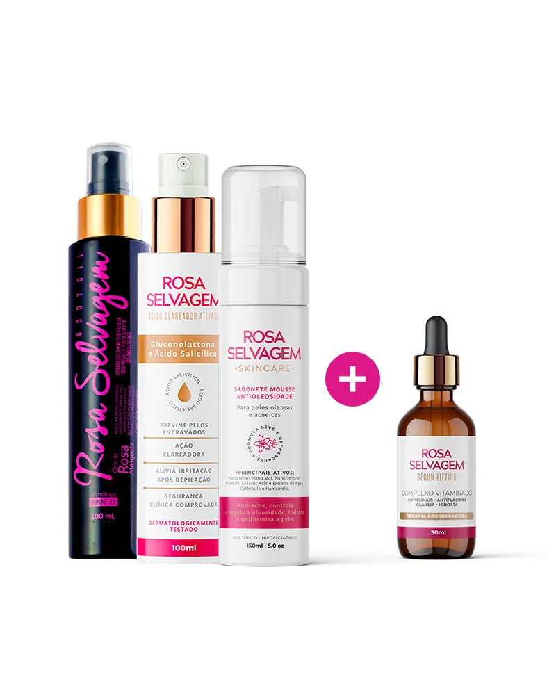 KIT SKINCARE ROSA SELVAGEM