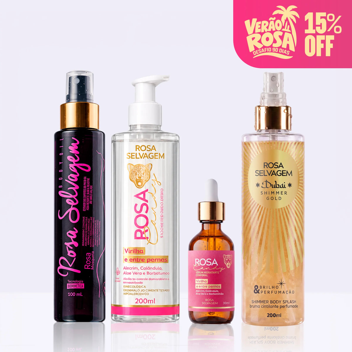 KIT Mc Mirella - Clareador de PPK + Dubai Creed Gold - Verão Rosa