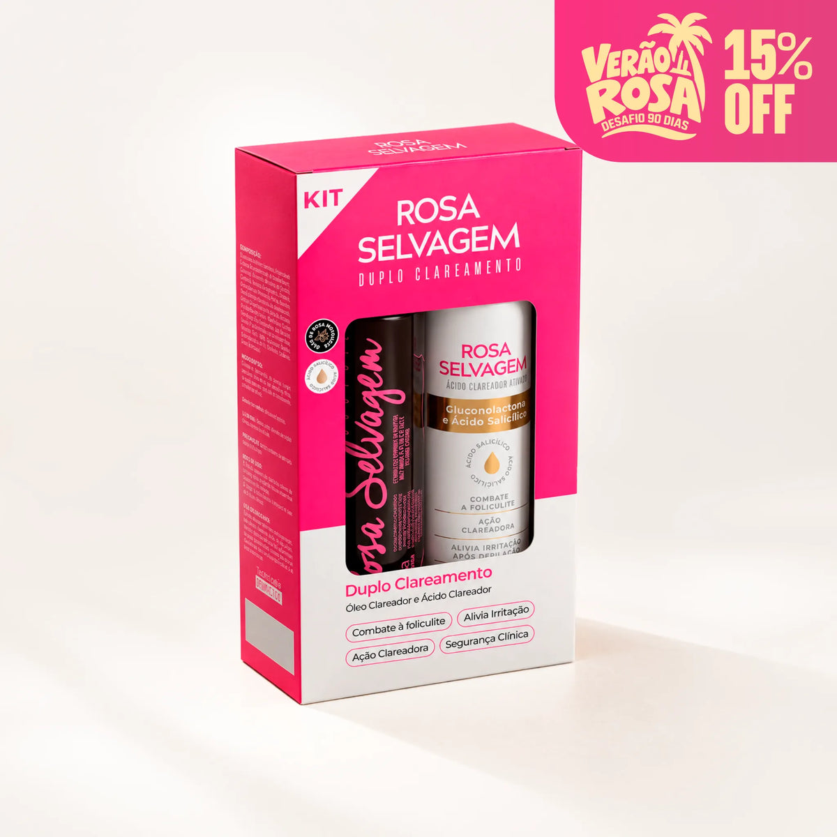 Kit Duplo Clareamento Rosa Selvagem - Verão Rosa