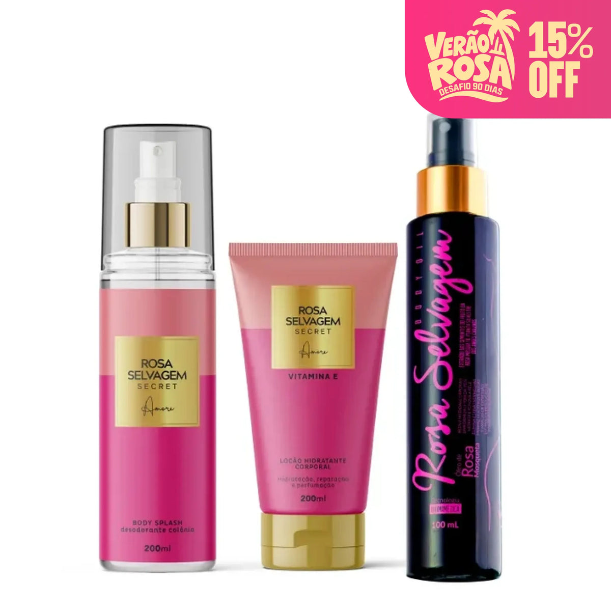 KIT Secrets - Amore - Verão Rosa